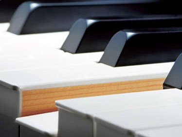 切勿将物品放在钢琴顶盖上